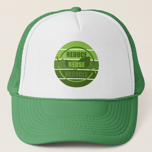 Casquette Réduire la réutilisation du recyclage (Devant)