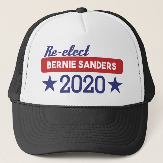 Casquette Réélisez les ponceuses de Bernie 2020 étoiles (Devant)