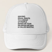 CASQUETTE REFUSER L'ÉGALITÉ DES DROITS FONDÉS SUR DES CROYAN (Devant)