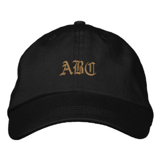 Casquette réglable en coton brodé monogramme