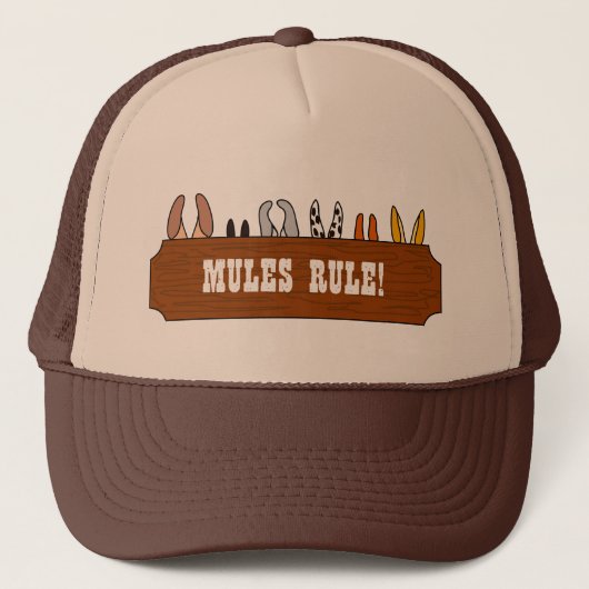 Casquette Règle de mules ! (Devant)