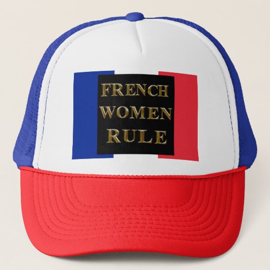 CASQUETTE RÈGLE FÉMININE FRANÇAISE (Devant)