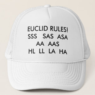 CASQUETTE RÈGLES D'EUCLID ! HL   DE SSS SAS   ASA AA AAS LL…