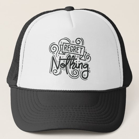 Casquette Regret Nothing Citation (Devant)