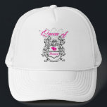 Casquette Reine de Bunco<br><div class="desc">Qui est la reine de Bunco.  Les articles indique que "laissez le bon petit pain de périodes". Cadeau ou prix d'amusement.</div>