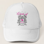 Casquette Reine de Bunco<br><div class="desc">Qui est la reine de Bunco.  Les articles indique que "laissez le bon petit pain de périodes". Cadeau ou prix d'amusement.</div>