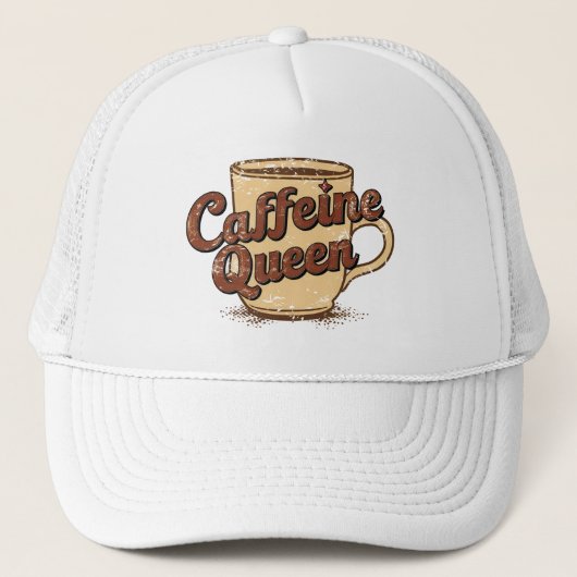 Casquette Reine de la caféine (Devant)