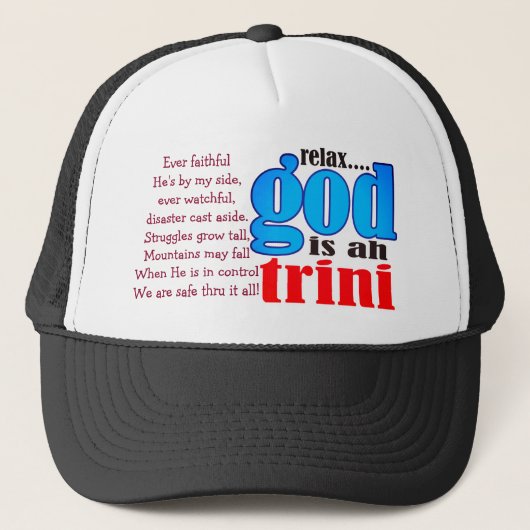 Casquette Relax Dieu est ah Trini (Devant)