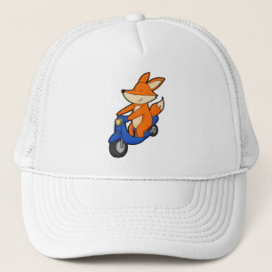 Casquette Renard comme Biker avec Scooter