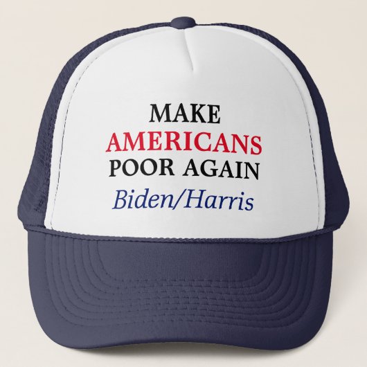 Casquette Rendre les Américains pauvres à nouveau Biden/Harr (Devant)