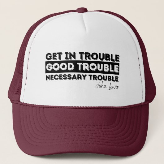 Casquette Rep John Lewis cite / avoir de bons ennuis (Devant)