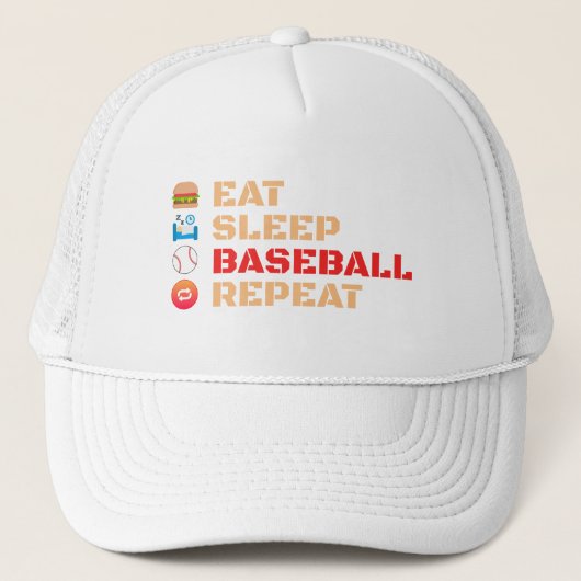 Casquette Répéter le baseball du sommeil (Devant)