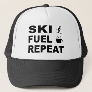 Casquette Répétition du carburant de ski