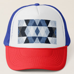 Casquette Répétition géométrique : Arrière - plan texturé.
