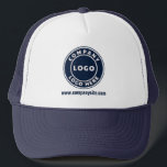 Casquette Représentation annuelle du logo d'entreprise<br><div class="desc">Ajoutez le logo de votre entreprise et l'identité de votre marque à ce chapeau de camionneur ainsi qu'au lien ou au slogan de votre site Web en cliquant sur le bouton "Personnaliser" ci-dessus. Ces chapeaux de camionneur de marque peuvent annoncer votre entreprise comme les employés les portent et double comme...</div>