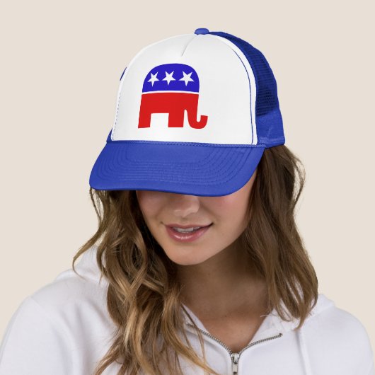 Casquette républicain des éléphants (En situation)