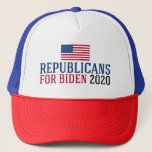 Casquette Républicains pour Biden 2020<br><div class="desc">Républicains pour le casquette de Biden. Les membres du parti républicain qui voteront pour Joe Biden à l'élection présidentielle de 2020. Drapeau conservateur américain pour les patriotes contre Donald Trump pour le président.</div>