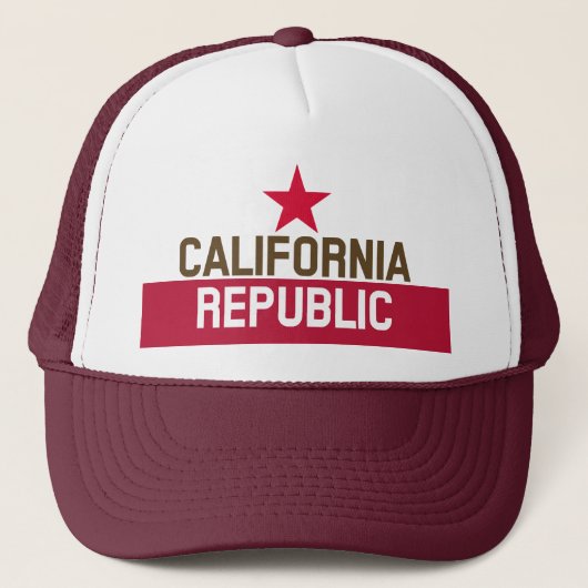 Casquette RÉPUBLIQUE DE CALIFORNIE Drapeau Drapeau Drapeau D (Devant)