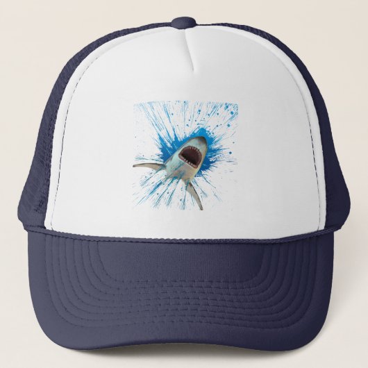 CASQUETTE REQUIN EAU ÉCLABOUSSURE OCÉAN (Devant)