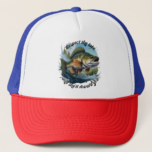 Casquette Respect The Lake And You Will Be Rewarded (Devant)