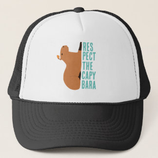 Casquette Respectez le capybara noir