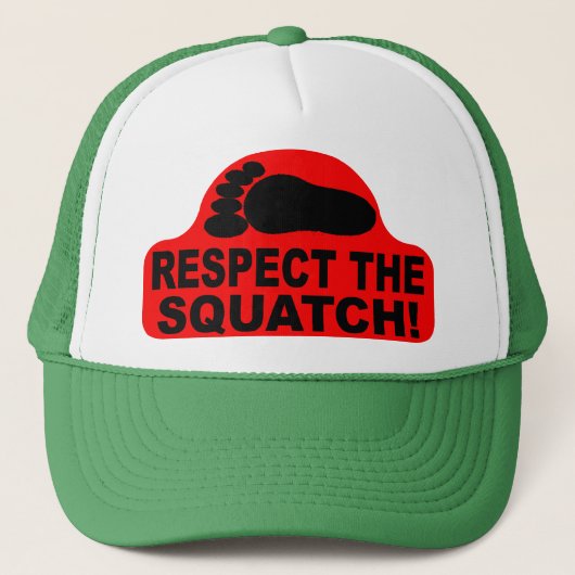 Casquette RESPECTEZ LE SQUATCH ! Ressemblez à un PRO en (Devant)