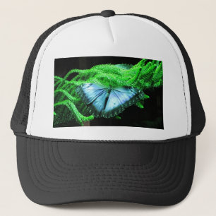 Casquette Respiration Prendre Iridescente Bleu Papillon
