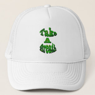 Casquette Respire, Écrite En Vert,