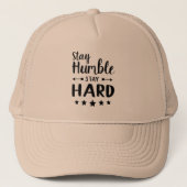 Casquette rester humble rester dur (Devant)