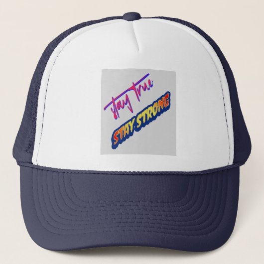 Casquette rester le vrai Tshirt (Devant)