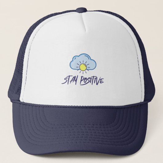 Casquette Rester positif (Devant)