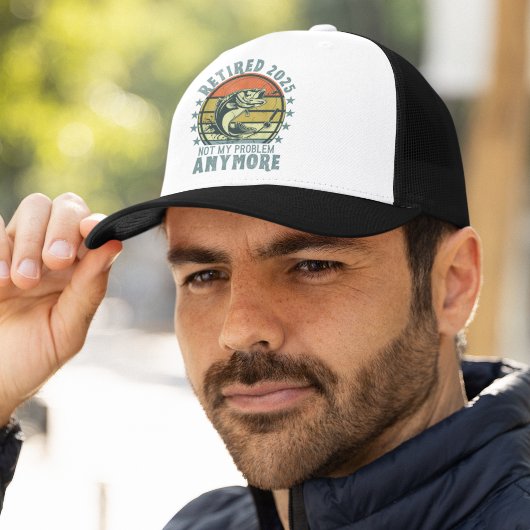 Casquette Retired 2025 Not my Problem Any More, Fishing