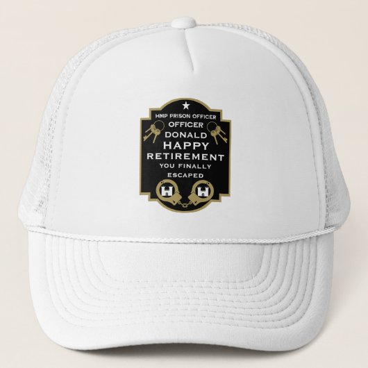 Casquette Retraite de l'agent pénitentiaire (Devant)