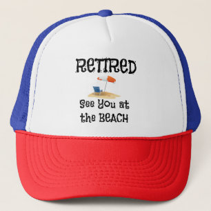 Casquette Retraité—Voir à la plage