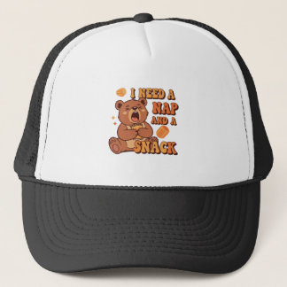 Casquette Retro Bear Nap Ready Trucker Hat