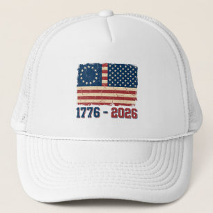 Casquette Rétro Betsy Ross & Drapeau à 50 étoiles Semiquince