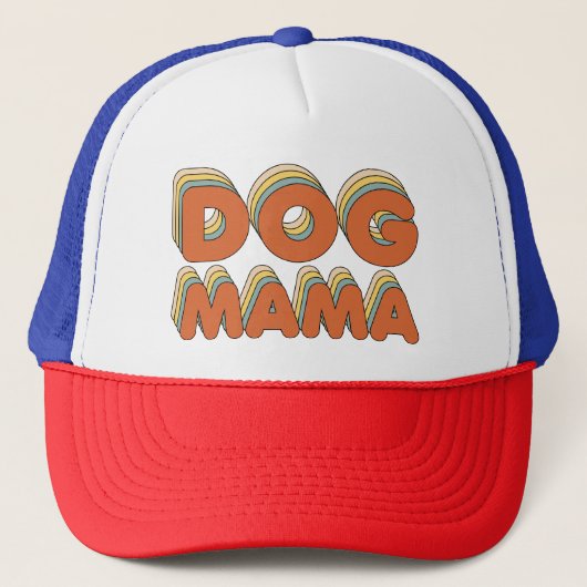 Casquette Retro Chien Mama Drôle Chien Maman (Devant)