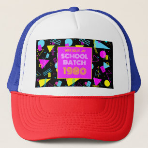 Casquette Retro de Réunion de Classe Scolaire Style 80's  
