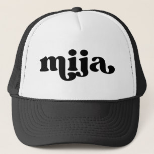 Casquette Retro fille noir et blanc Mija