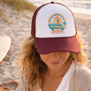 Casquette Rétro Fille Surfeuse Reste Dorée Côtière