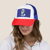 Casquette Retro Funny Denim Patch mignonette chien animal de (En situation)