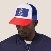 Casquette Retro Funny Denim Patch mignonette chien animal de (En situation)