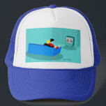 Casquette Retro Gay Couple à regarder TV Trucker Chapeau<br><div class="desc">Ce Retro Gay Couple Regarder la télévision design est tout simplement fabuleux! Dans un style années 60, le design minimaliste de l'art se décline sur le dos d'un couple cosy et diffuse leur émission de télévision en noir et blanc préférée. La chambre, raffinée, turquoise et turquoise, est bien visible avec...</div>