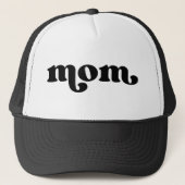 Casquette Retro Maman Noir et Blanc (Devant)