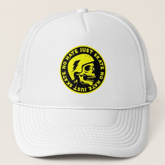 Casquette Retro no Hate Just Skull (Devant)