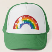 Casquette Retro Rainbow Unicorn (Devant)