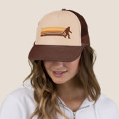 Casquette Rétro Sasquatch Design Mesh Trucker Chapeau (En situation)