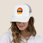 Casquette Retro Sunset Alaska Juneau Bear Mountains Wild AK (En situation)
