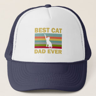 Casquette Retro Vintage Meilleur Chat Papa Jamais