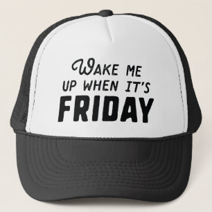 Casquette Réveillez-moi quand c'est vendredi